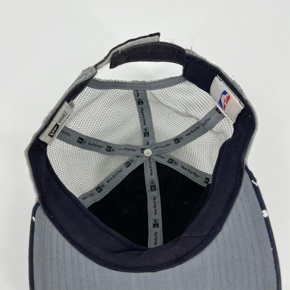 New Era Dallas Mavericks Womens Trucker Hat Navy Blue Polka Dot Adjustable NBA